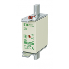 4181407 - Предохранитель ножевой KOMBI, 25 A, NH-000, aM, 690 В AC, ETI