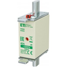 4181410 - Предохранитель ножевой KOMBI, 40 A, NH-000, aM, 690 В AC, ETI