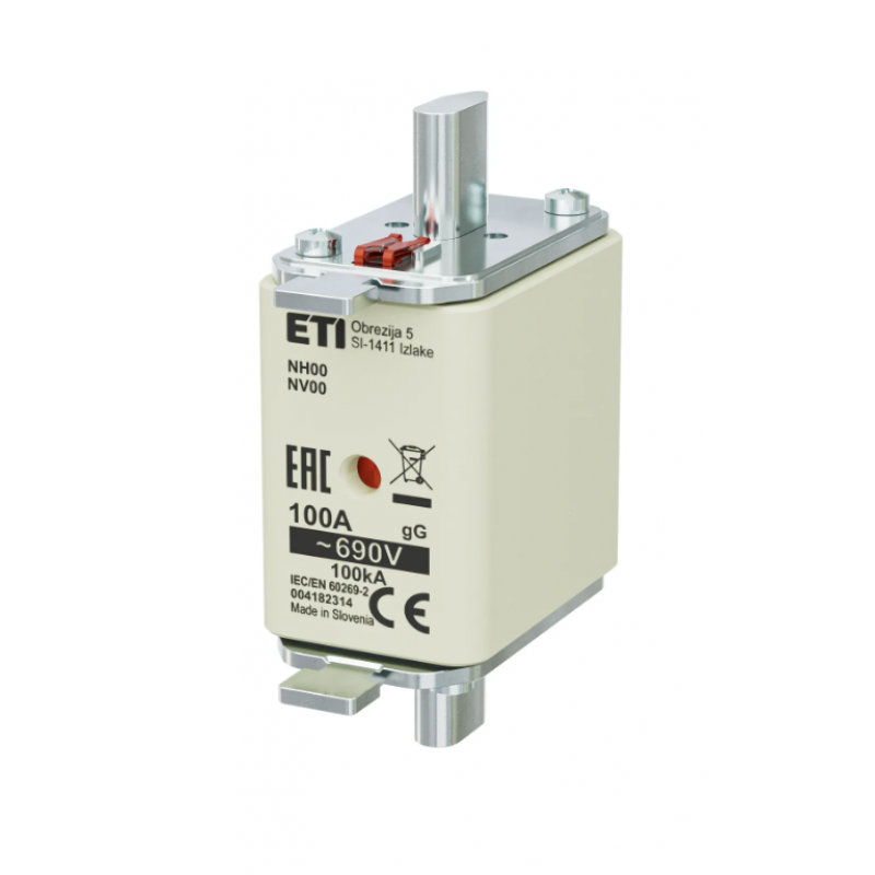 4182314 - Предохранитель ножевой KOMBI, 100 A, NH-00, gG, 690 В AC, ETI