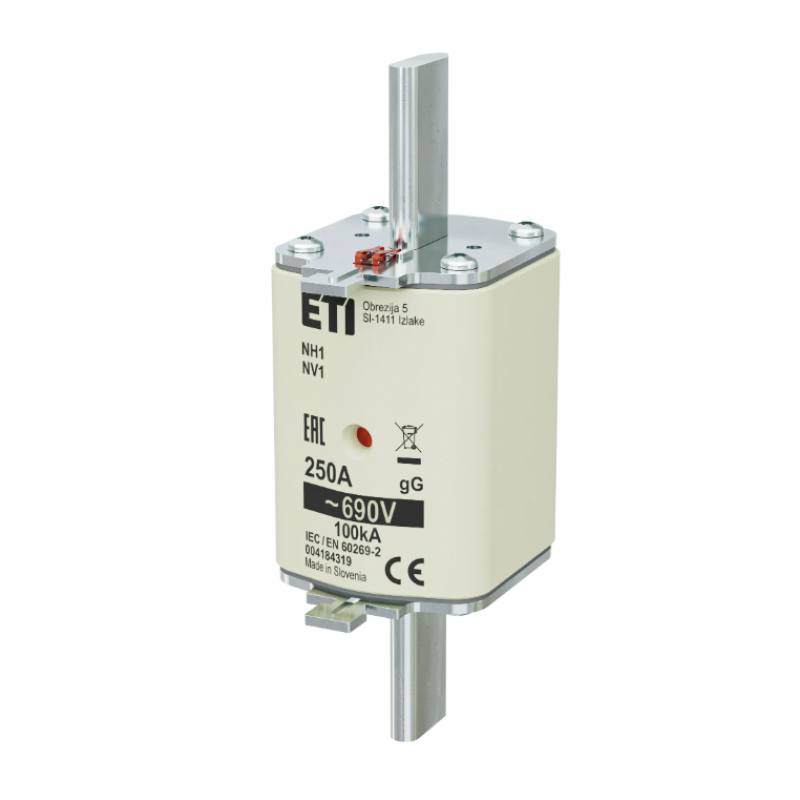 4184319 - Предохранитель ножевой KOMBI, 250 A, NH-1, gG, 690 В AC, ETI