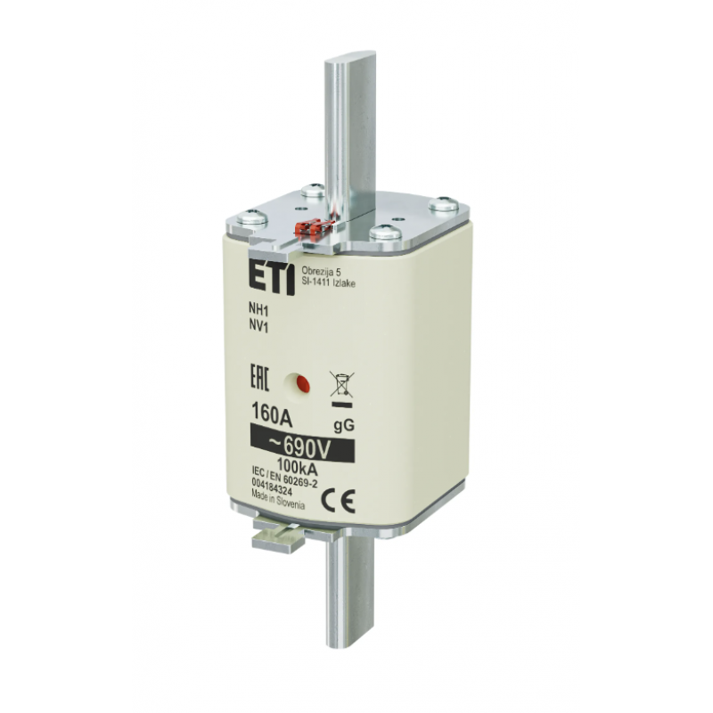 4184324 - Предохранитель ножевой KOMBI, 160 A, NH-1, gG, 690 В AC, ETI