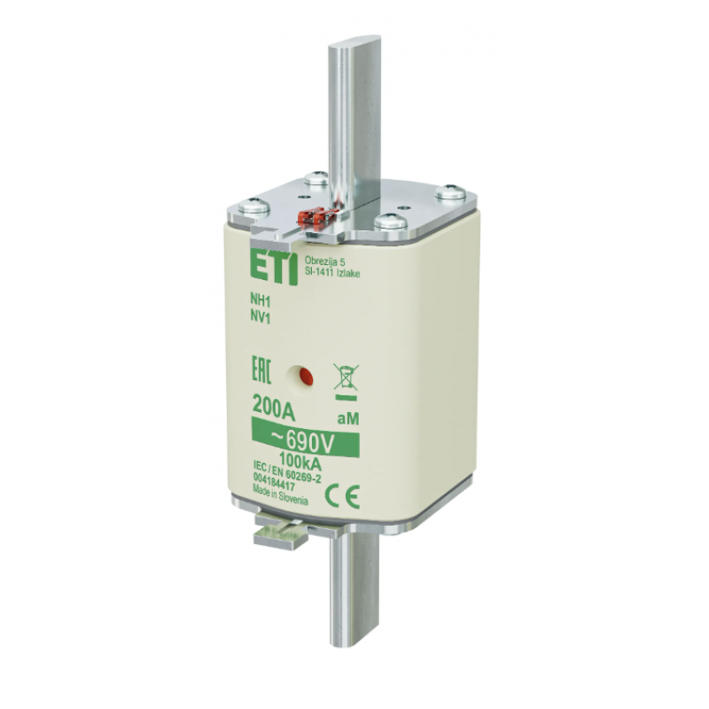 4184417 - Предохранитель ножевой KOMBI, 200 A, NH-1, aM, 690 В AC, ETI