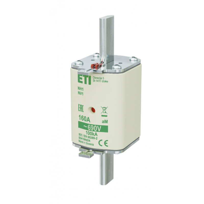 4184424 - Предохранитель ножевой KOMBI, 160 A, NH-1, aM, 690 В AC, ETI