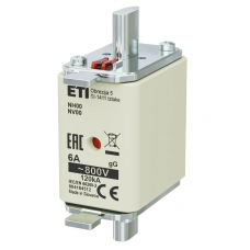 4184512 - Предохранитель ножевой KOMBI, 6 A, NH-00, gG, 800 В AC, ETI