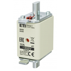 4184513 - Предохранитель ножевой KOMBI, 10 A, NH-00, gG, 800 В AC, ETI