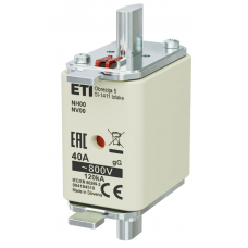 4184519 - Предохранитель ножевой KOMBI, 40 A, NH-00, gG, 800 В AC, ETI
