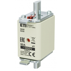 4184520 - Предохранитель ножевой KOMBI, 50 A, NH-00, gG, 800 В AC, ETI