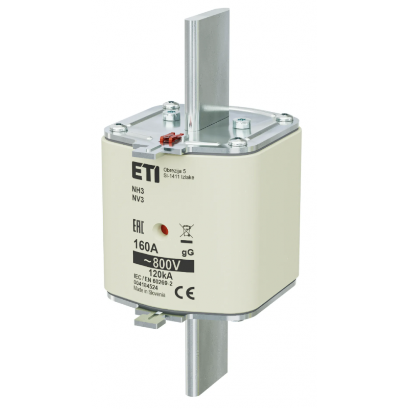 4184524 - Предохранитель ножевой KOMBI, 160 A, NH-3, gG, 800 В AC, ETI