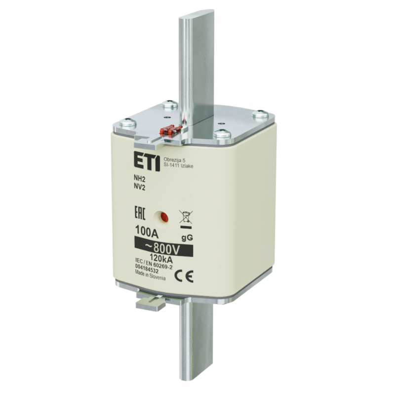 4184532 - Предохранитель ножевой KOMBI, 100 A, NH-2, gG, 800 В AC, ETI