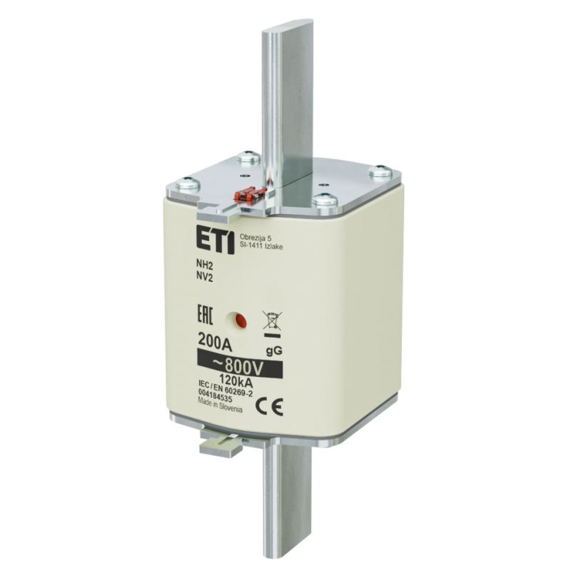4184535 - Предохранитель ножевой KOMBI, 200 A, NH-2, gG, 800 В AC, ETI