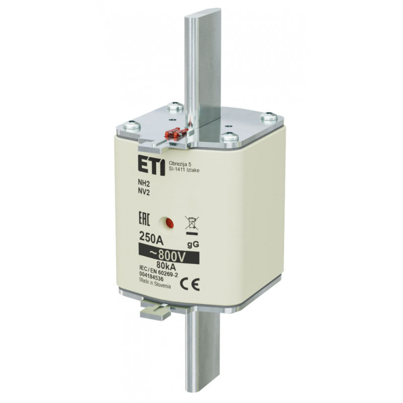 4184536 - Предохранитель ножевой KOMBI, 250 A, NH-2, gG, 800 В AC, ETI