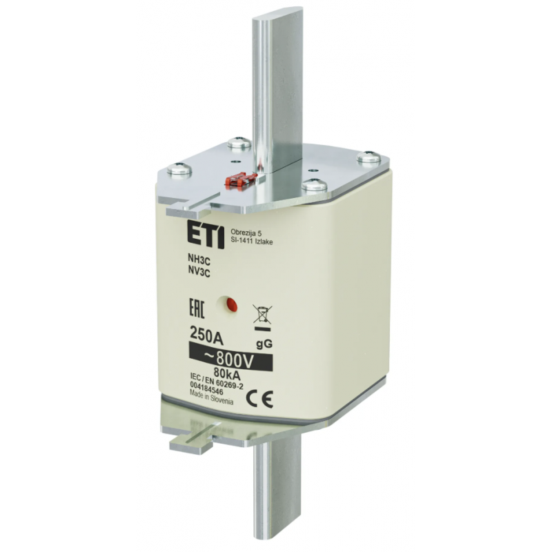 4184546 - Предохранитель ножевой KOMBI, 250 A, NH-3C, gG, 800 В AC, ETI