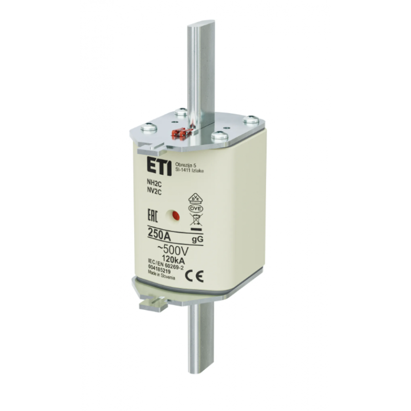 4185219 - Предохранитель ножевой KOMBI, 250 A, NH-2C, gG, 500 В AC, ETI