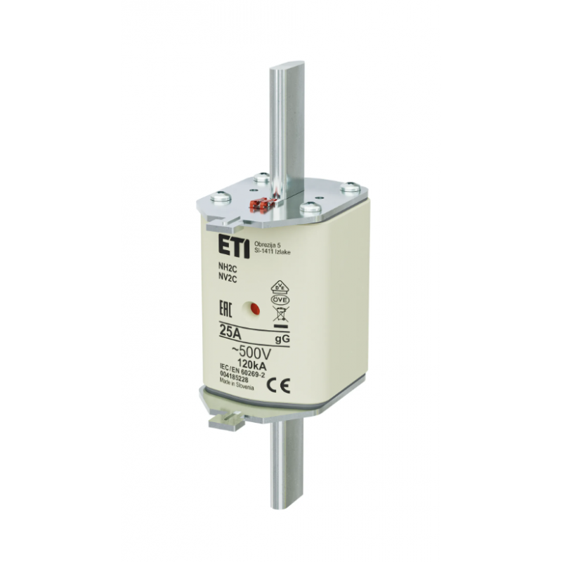 4185228 - Предохранитель ножевой KOMBI, 25 A, NH-2C, gG, 500 В AC, ETI