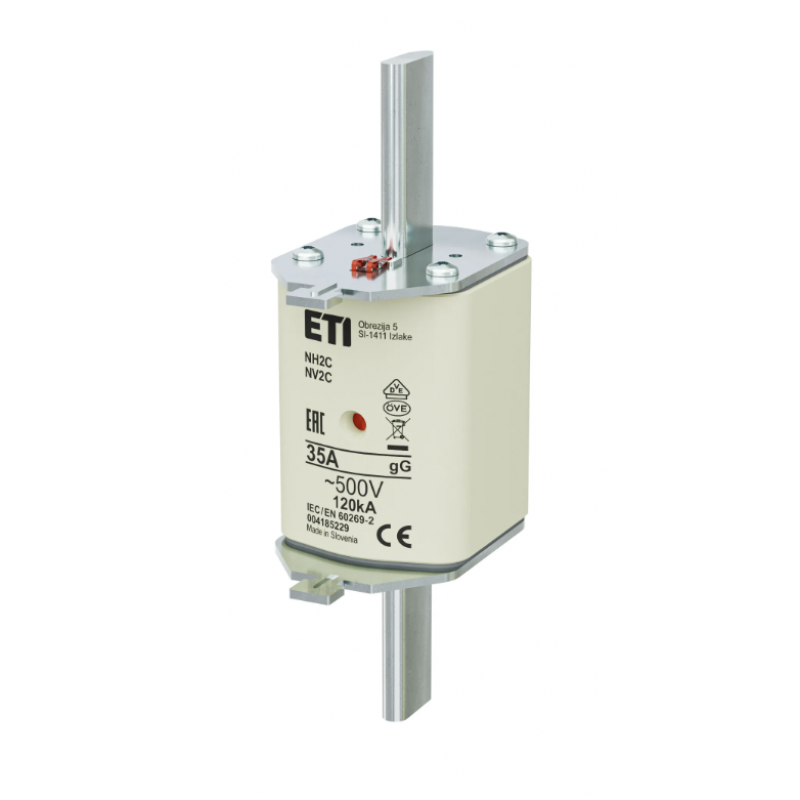 4185229 - Предохранитель ножевой KOMBI, 35 A, NH-2C, gG, 500 В AC, ETI