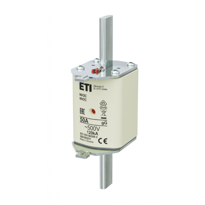 4185231 - Предохранитель ножевой KOMBI, 50 A, NH-2C, gG, 500 В AC, ETI