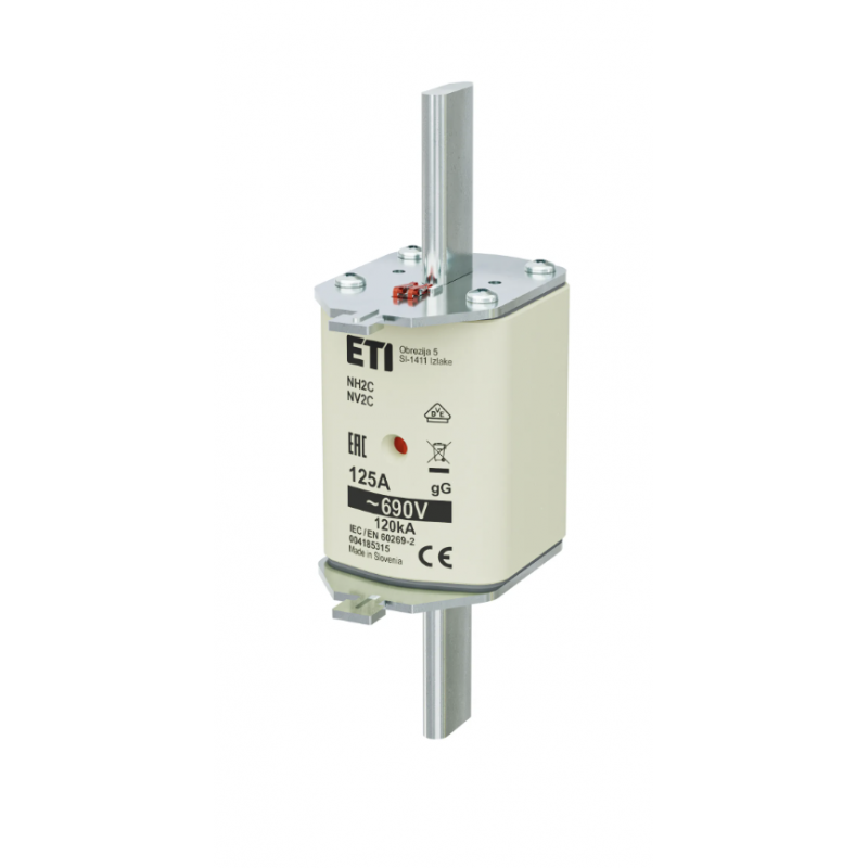 4185315 - Предохранитель ножевой KOMBI, 125 A, NH-2C, gG, 690 В AC, ETI