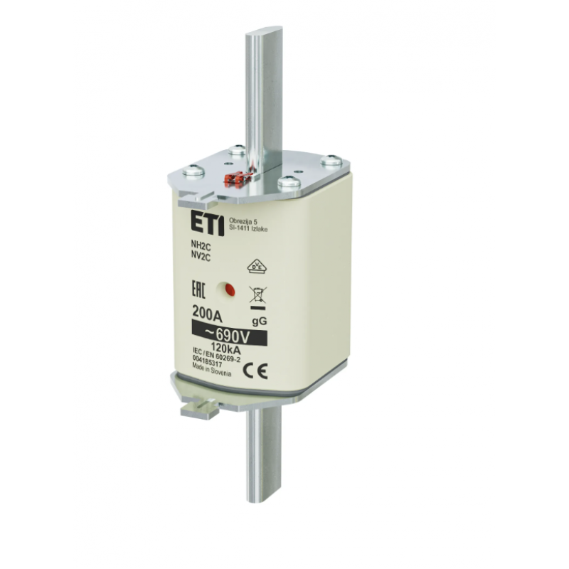 4185317 - Предохранитель ножевой KOMBI, 200 A, NH-2C, gG, 690 В AC, ETI