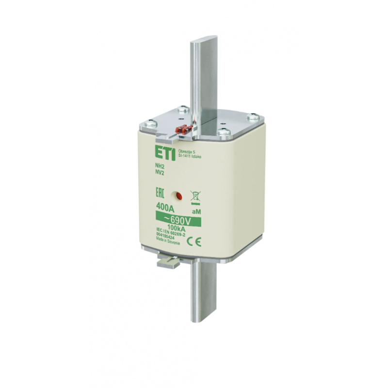 4185424 - Предохранитель ножевой KOMBI, 400 A, NH-2, aM, 690 В AC, ETI