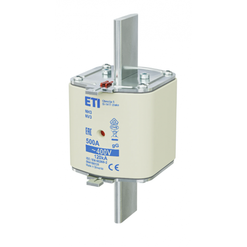 4186131 - Предохранитель ножевой KOMBI, 500 A, NH-3, gG, 400 В AC, ETI