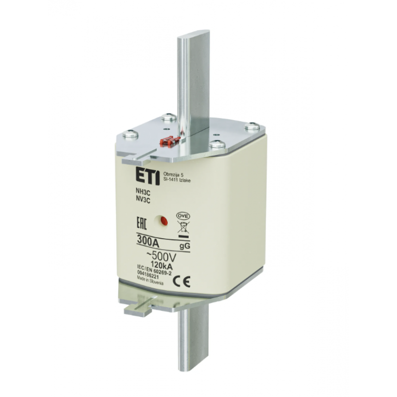 4186221 - Предохранитель ножевой KOMBI, 300 A, NH-3C, gG, 500 В AC, ETI