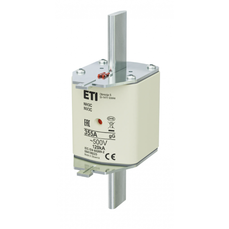 4186223 - Предохранитель ножевой KOMBI, 355 A, NH-3C, gG, 500 В AC, ETI