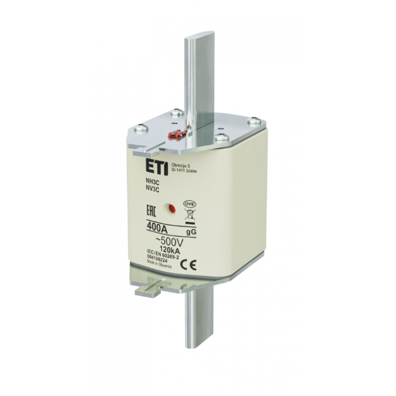 4186224 - Предохранитель ножевой KOMBI, 400 A, NH-3C, gG, 500 В AC, ETI