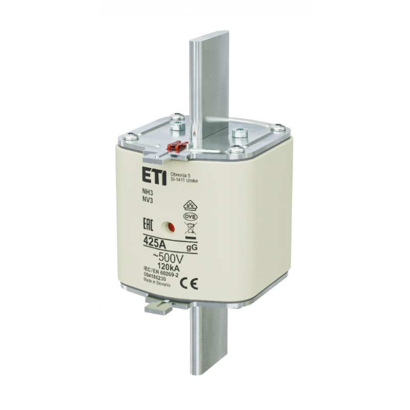 4186230 - Предохранитель ножевой KOMBI, 425 A, NH-3, gG, 500 В AC, ETI