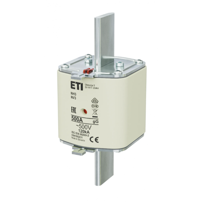4186231 - Предохранитель ножевой KOMBI, 500 A, NH-3, gG, 500 В AC, ETI