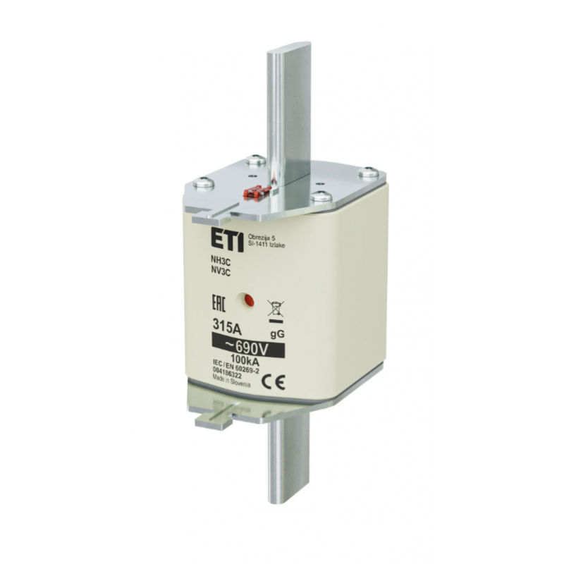 4186322 - Предохранитель ножевой KOMBI, 315 A, NH-3C, gG, 690 В AC, ETI