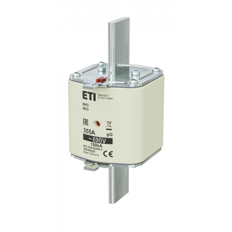 4186328 - Предохранитель ножевой KOMBI, 355 A, NH-3C, gG, 690 В AC, ETI
