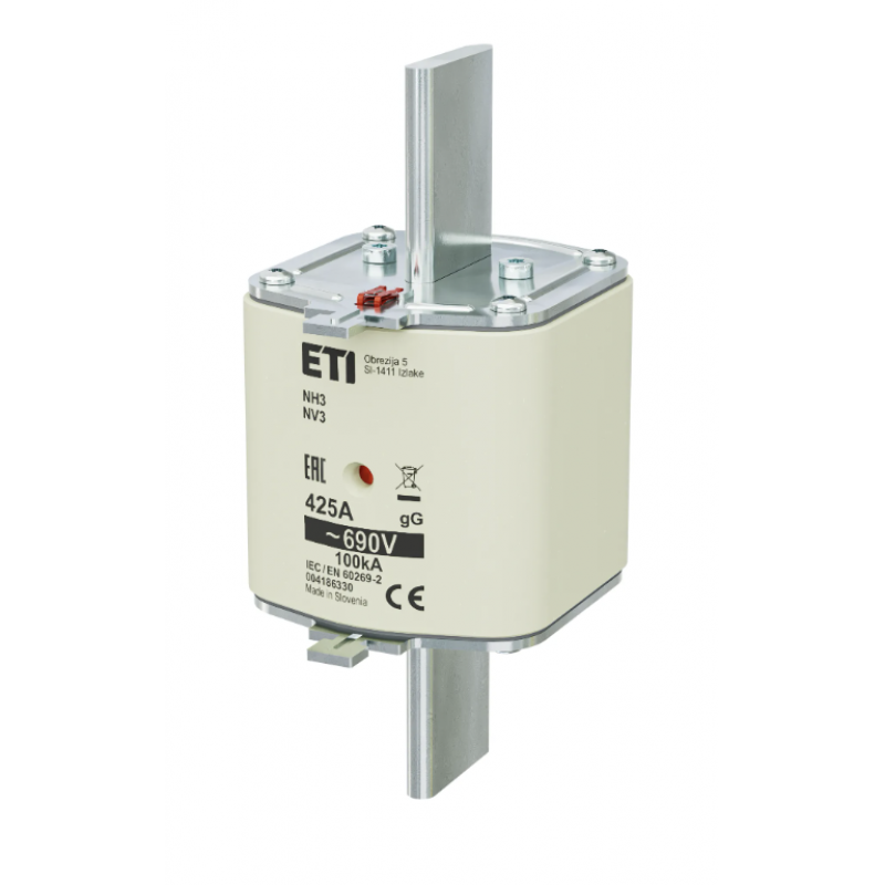4186330 - Предохранитель ножевой KOMBI, 425 A, NH-3, gG, 690 В AC, ETI