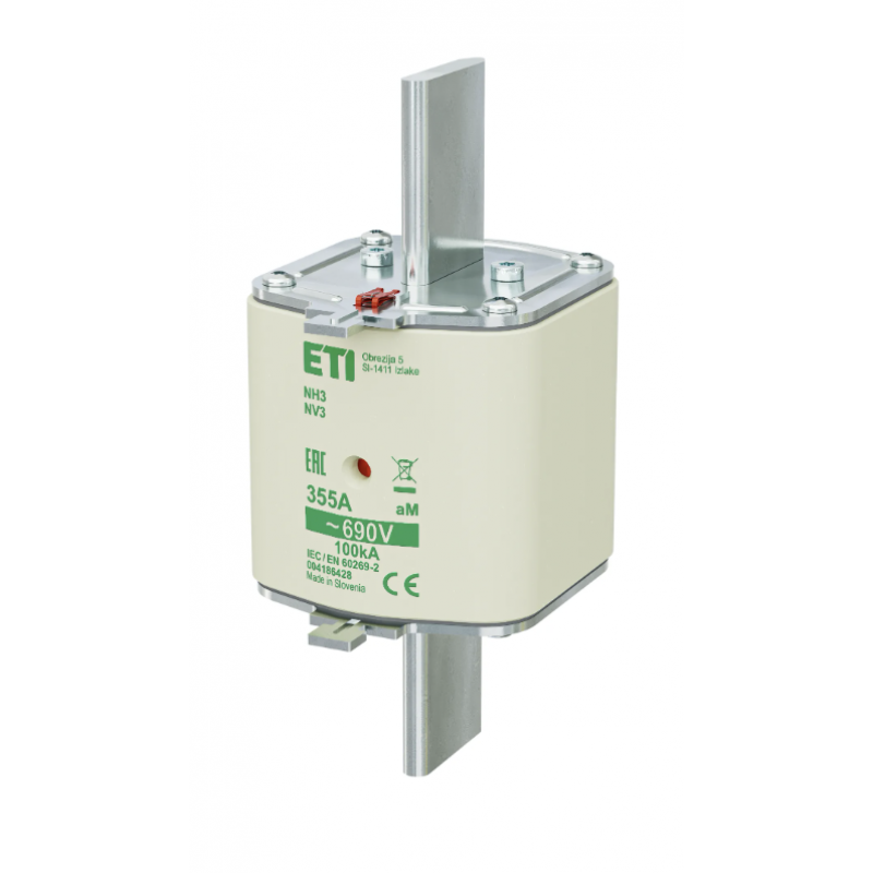4186428 - Предохранитель ножевой KOMBI, 355 A, NH-3, aM, 690 В AC, ETI