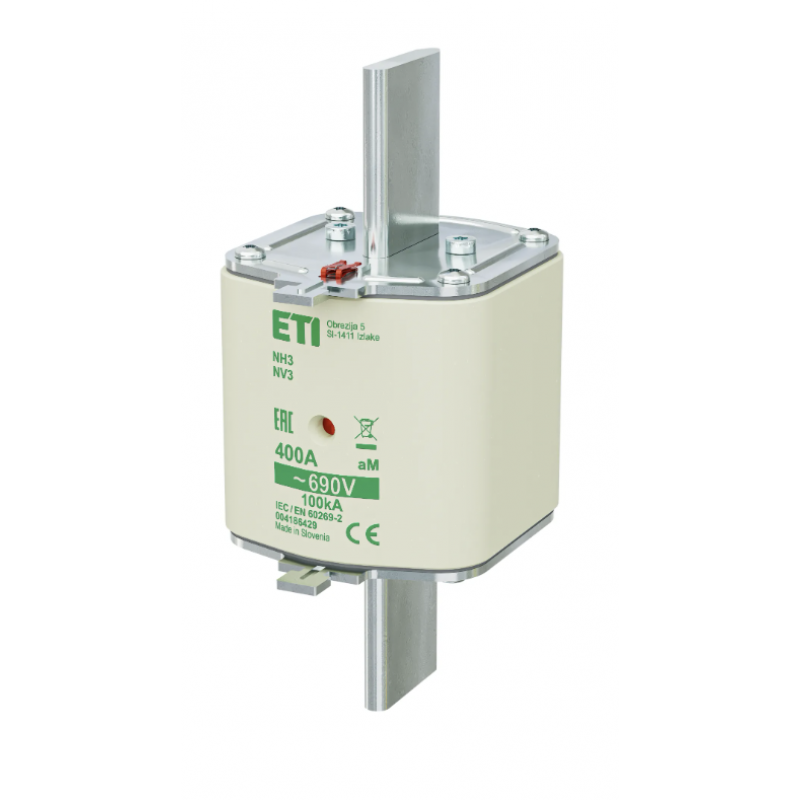 4186429 - Предохранитель ножевой KOMBI, 400 A, NH-3, aM, 690 В AC, ETI