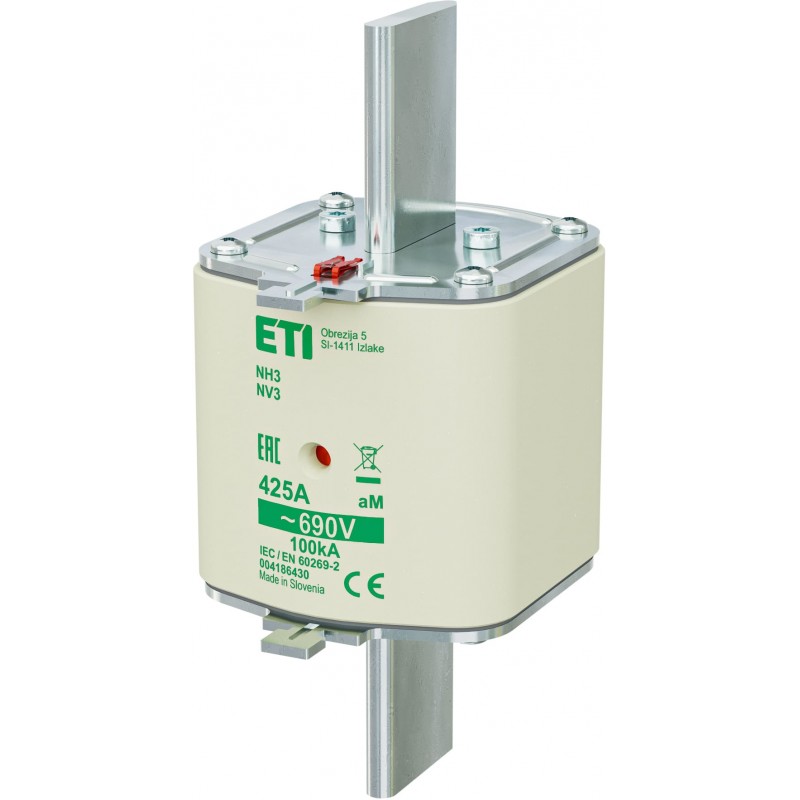 4186430 - Предохранитель ножевой KOMBI, 425 A, NH-3, aM, 690 В AC, ETI