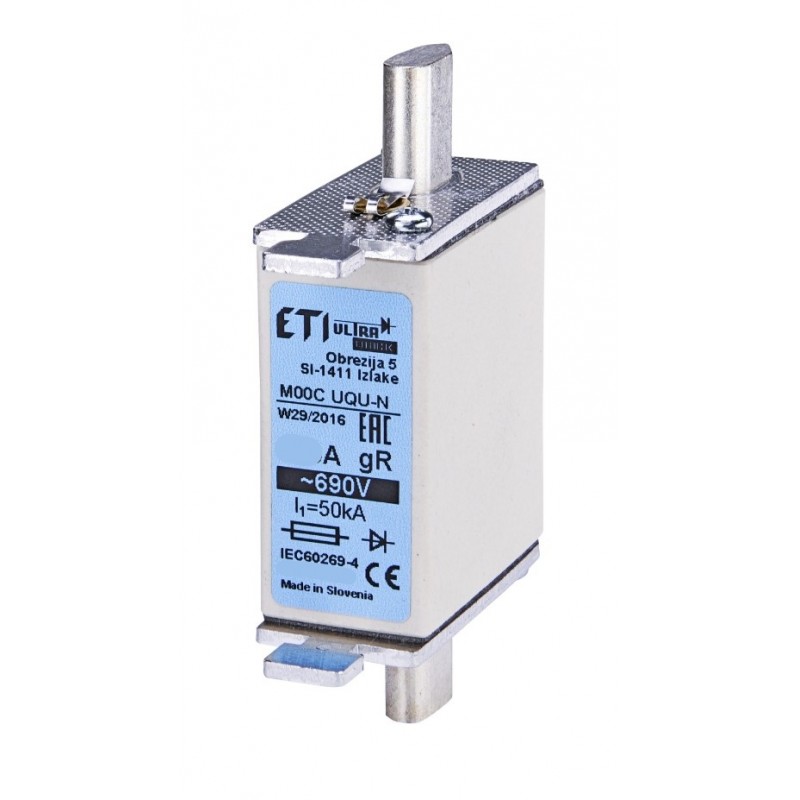 4331021 - Предохранитель ножевой M UQU-N, 20 A, NH-000, gR, 690 В AC, 200 кА, ETI
