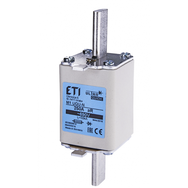 4333216 - Предохранитель ножевой M UQU-N, 250 A, NH-1, aR, 690 В AC, 50 кА, ETI