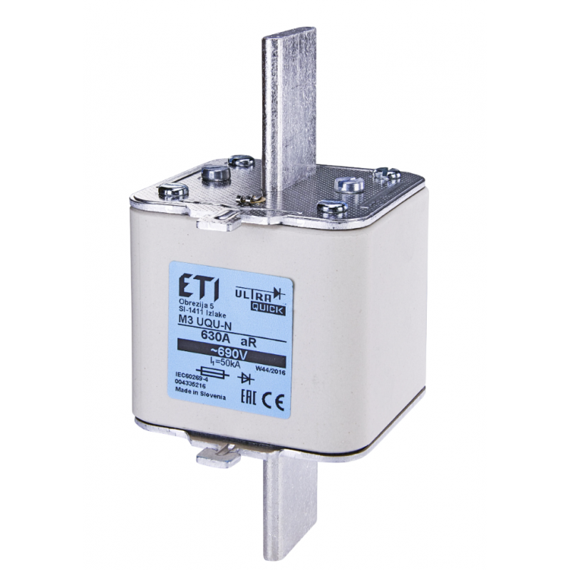 4335216 - Предохранитель ножевой M UQU-N, 630 A, NH-3, aR, 690 В AC, 50 кА, ETI