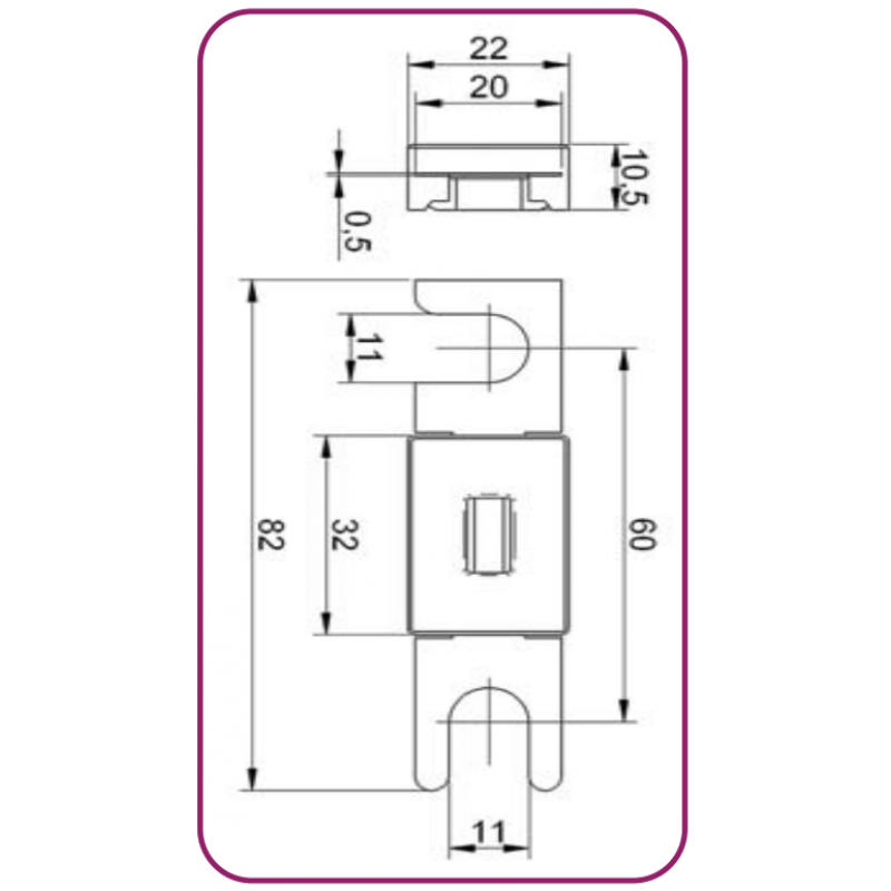 4341020 - Предохранитель TRB, 35 A, 80 В DC, для батарей электрокаров, ETI