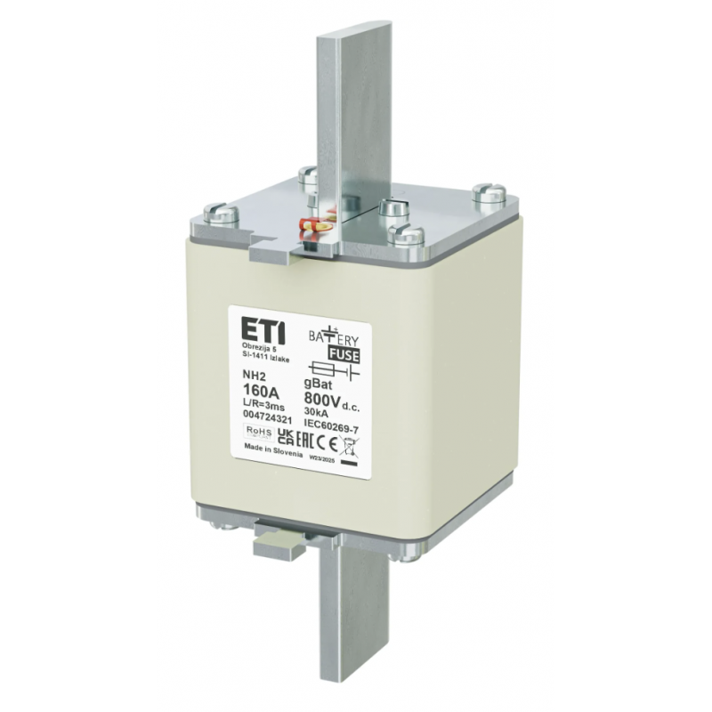 4724321 - Предохранитель ножевой Battery, 160 A, NH-2, 800 В DC, ETI