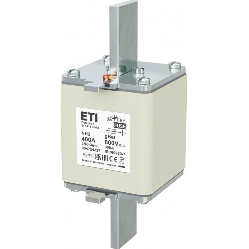 4724327 - Предохранитель ножевой Battery, 400 A, NH-2, 800 В DC, ETI