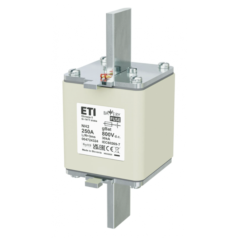 4724324 - Предохранитель ножевой Battery, 250 A, NH-2, 800 В DC, ETI