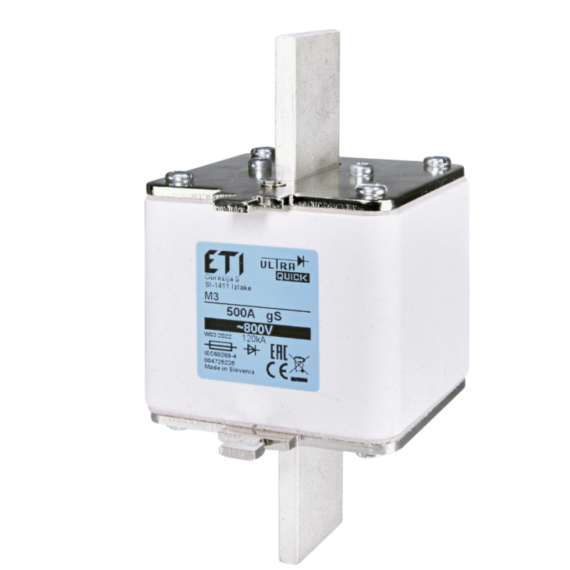 4725235 - Предохранитель ножевой, 500 A, NH-3, gS, 800 В AC, ETI