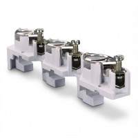 01647 - Держатель предохранителя CUSTO на шину до 30 мм, 3P  Ie-63А, D02 (E18), Wöhner