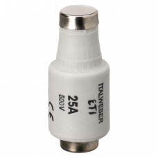 1221025 - Предохранитель пробковый 25 А, DII, F, 500 В АС/400 В DC, ITALWEBER