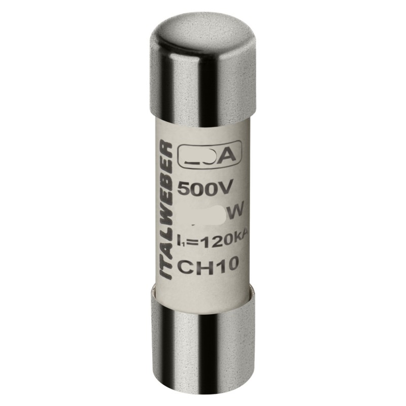 1421000 - Предохранитель CH10, 0.5 A, 10×38 мм, gG, 500 В AC, ITALWEBER