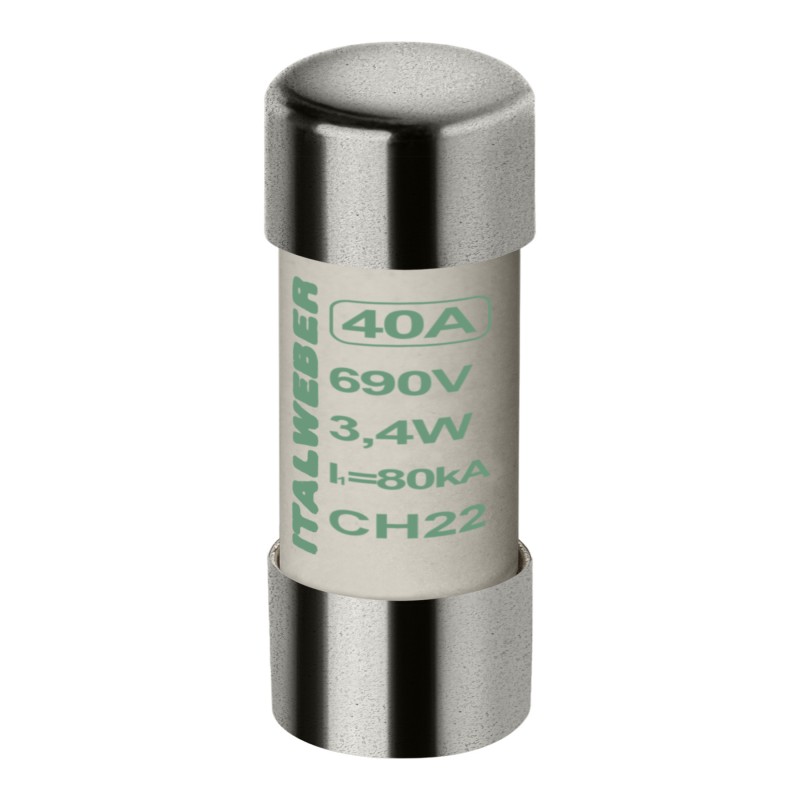 1442040 - Предохранитель CH22, 40 A, 22×58 мм, аМ, 690 В AC, ITALWEBER