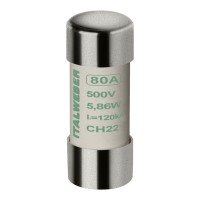 1442080 - Предохранитель CH22, 80 A, 22×58 мм, аМ, 500 В AC, ITALWEBER