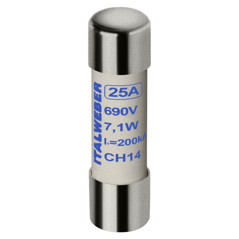 1461025 - Предохранитель CH14, 25 A, 14×51 мм, аR, 690 В AC, ITALWEBER