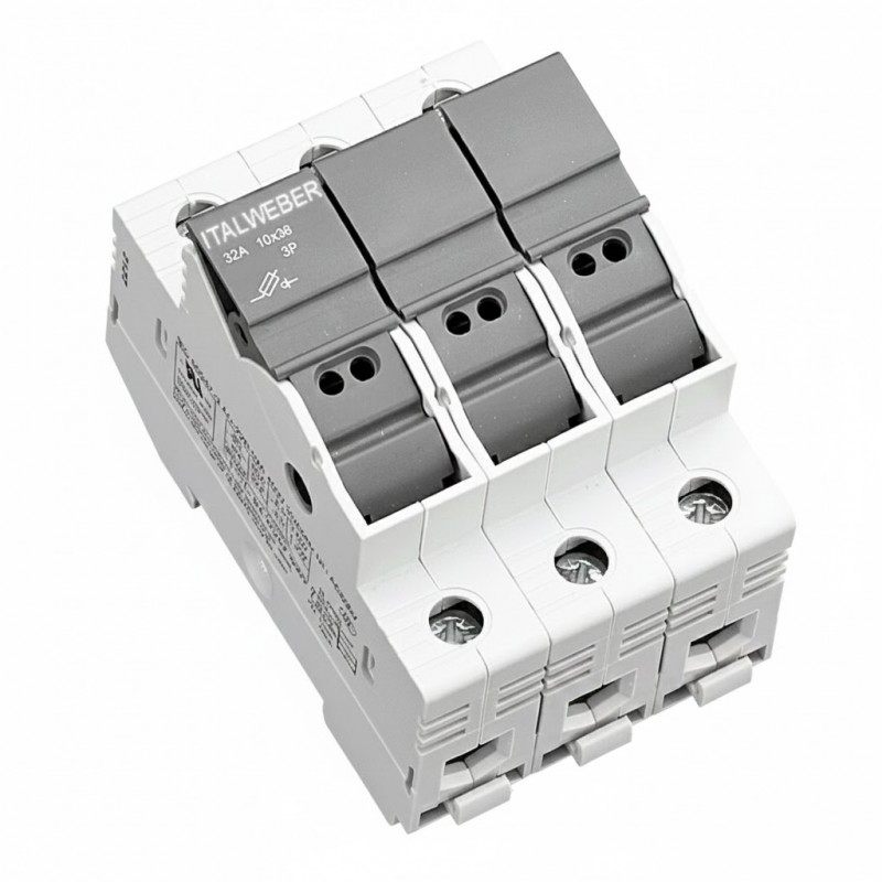 2303038 - Разъединитель под предохранитель BCH, 3P Ie-32A, 10×38 мм, ITALWEBER